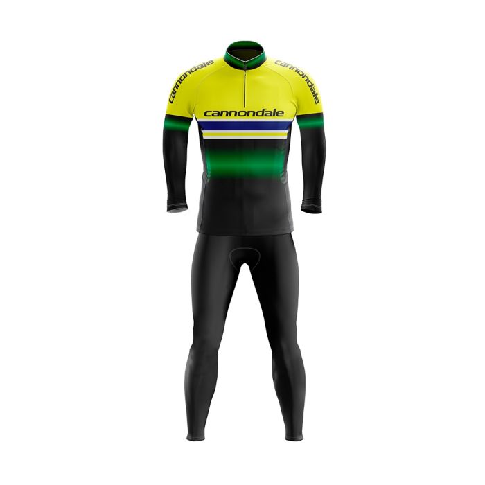 Conjunto Ciclismo Inverno Calça e Camisa Manga Longa Cannondale BRA