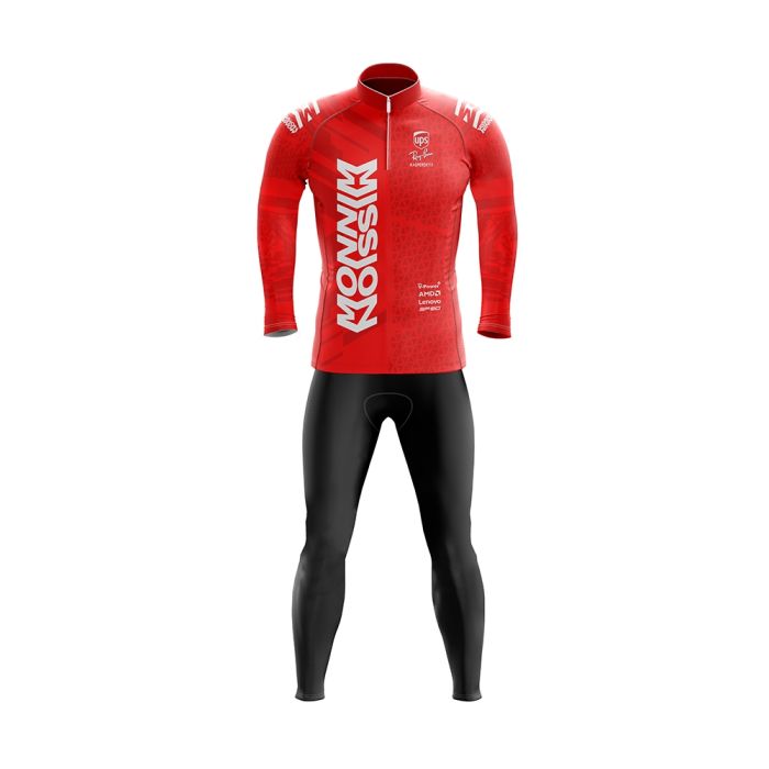 Conjunto Ciclismo Inverno Calça e Camisa Ciclismo Manga Longa F.