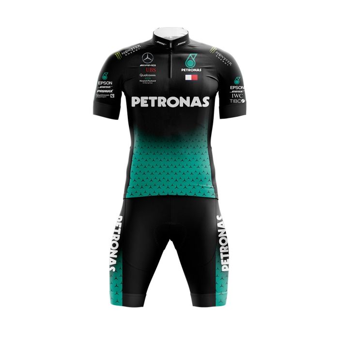 Conjunto Ciclismo Bermuda e Camisa Gpx Sports Petronas Black