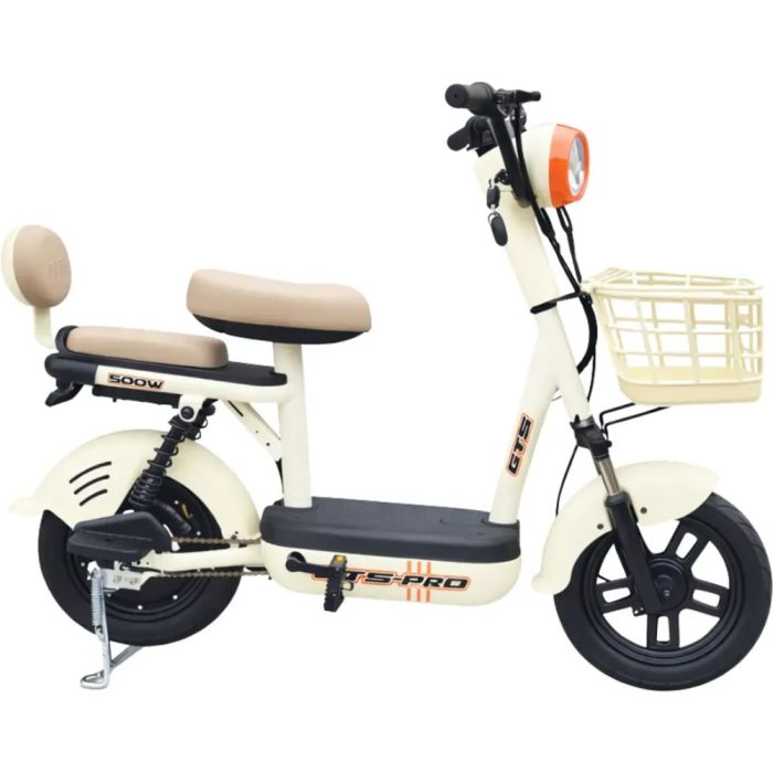 Bicicleta Scooter El&eacute;trica 500w Gts Super Power Bege