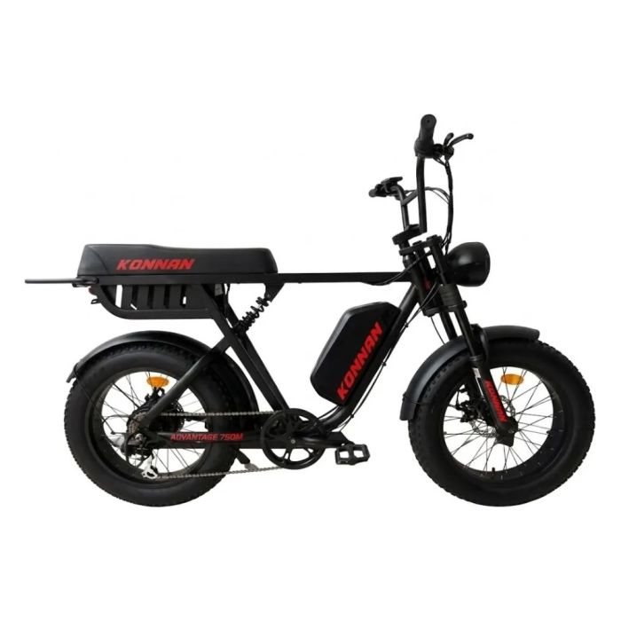 Bicicleta Elétrica Konnan Advantage 750w Aro 20 Preto/Vermelho