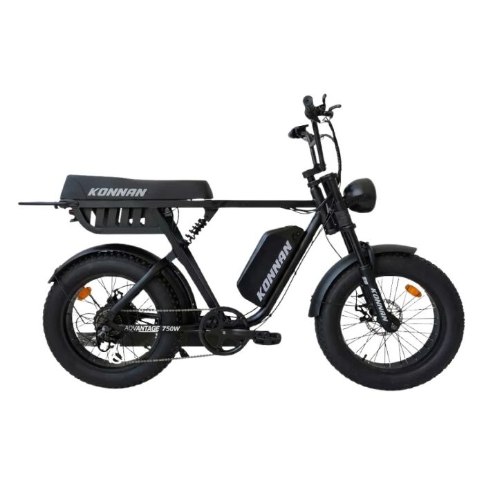 Bicicleta Elétrica Konnan Advantage 750w Aro 20 Preto/branco