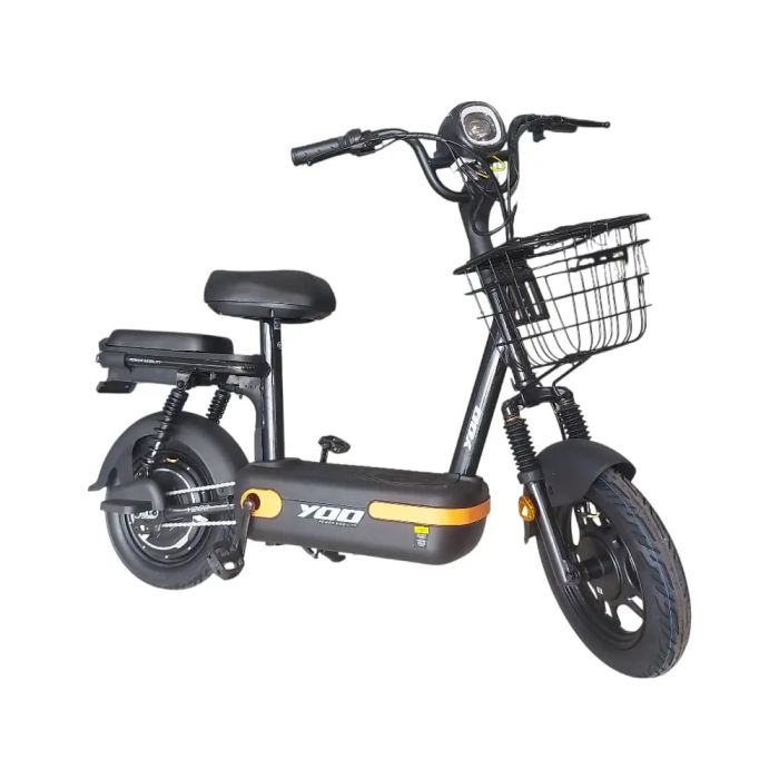 Bicicleta Scooter Elétrica Yoo Mobility Y-200 350w Farol Led Laranja