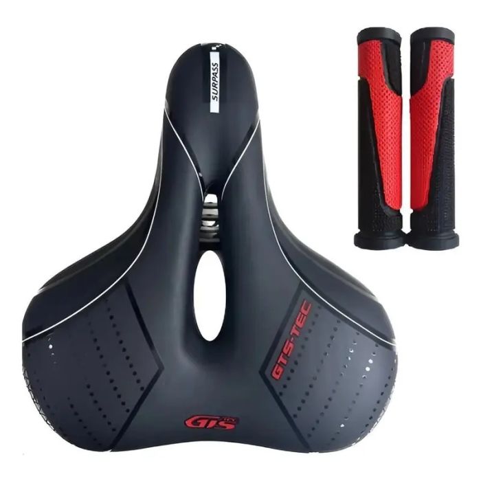 Kit Selim e Manopla Largo Confort Gts Surpass Vermelho