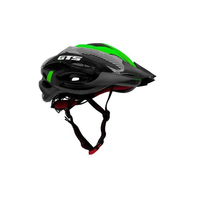 Capacete GTS Verde e Preto com Sinalizador