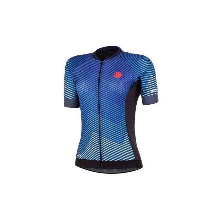 Camisa Ciclismo Feminina Mauro Ribeiro Flare Azul Marinho