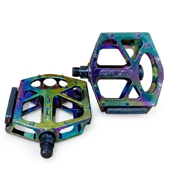 Pedal Gts Plataforma Aluminio Rosca Grossa 9/16 Camaleão Mtb