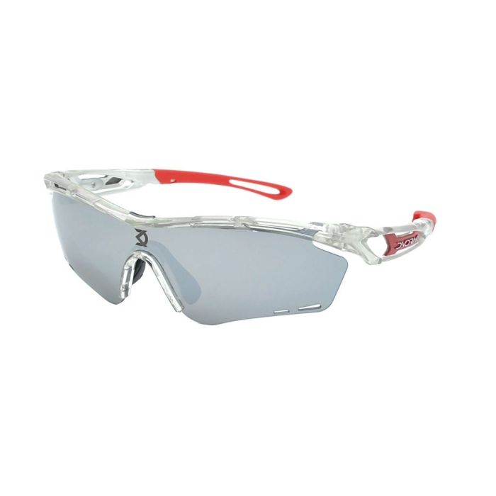 Óculos Ciclismo Dvorak Cristal e Vermelho - 3 Lentes