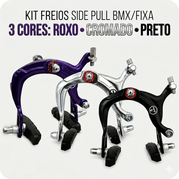 Freio Ferradura Side Pull para Bicicleta Speed e BMX