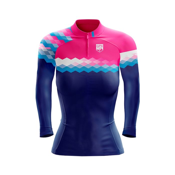 Camisa Ciclismo Feminina GPX Step Manga Longa