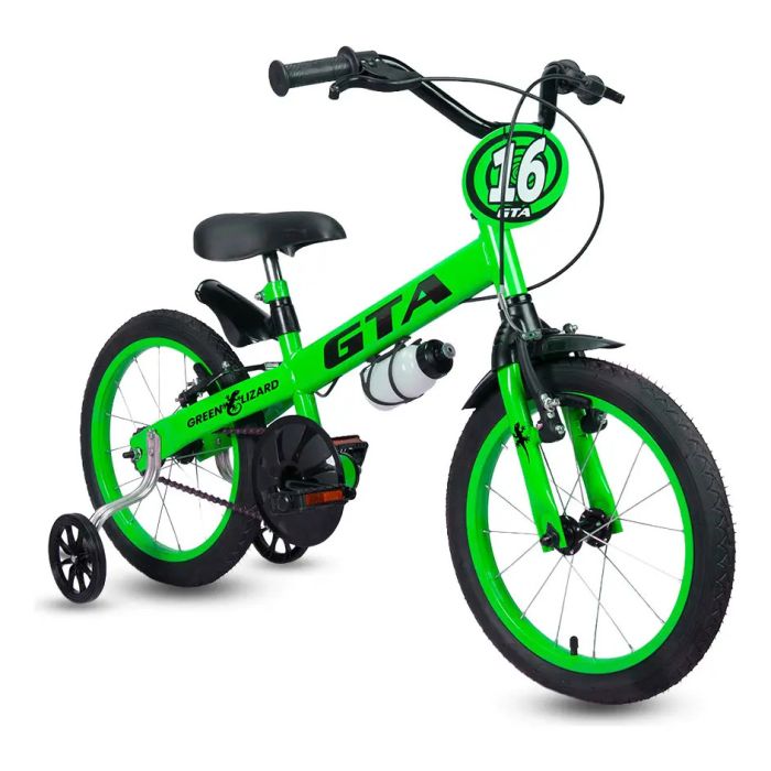 Bicicleta Infantil Aro 16 green lizard