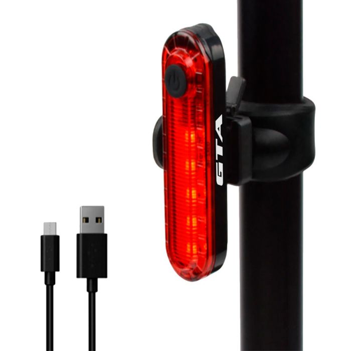 Sinalizador Traseiro GTA 10 Lúmens Led Vermelho Recarregável
