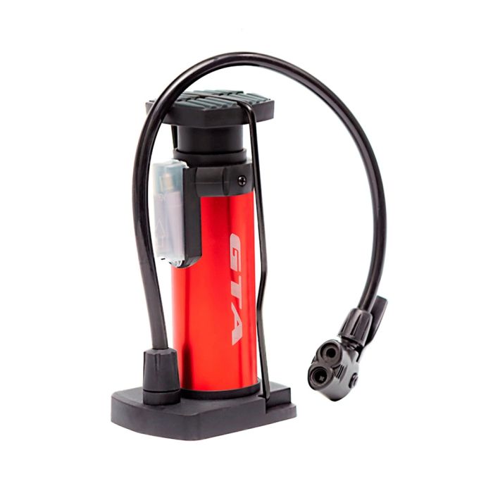 Bomba de Ar de Chão GTA Bike Start 80psi Vermelho