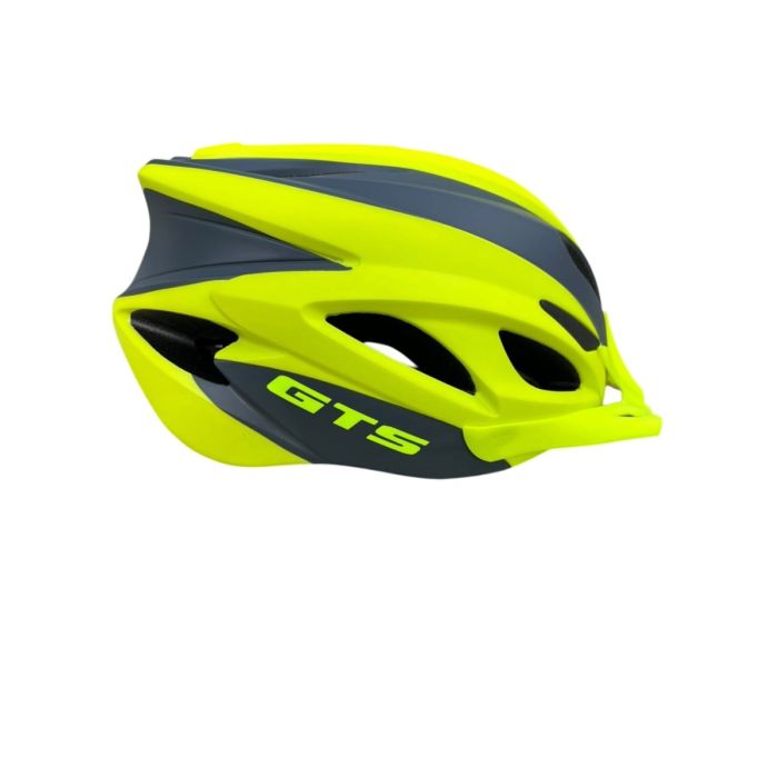 Capacete GTS Racing Series com Led Grafite/Amarelo