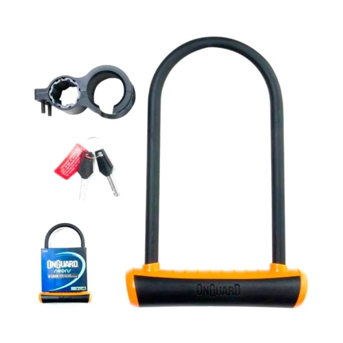 Cadeado Onguard Neon 8153 U-lock - Laranja