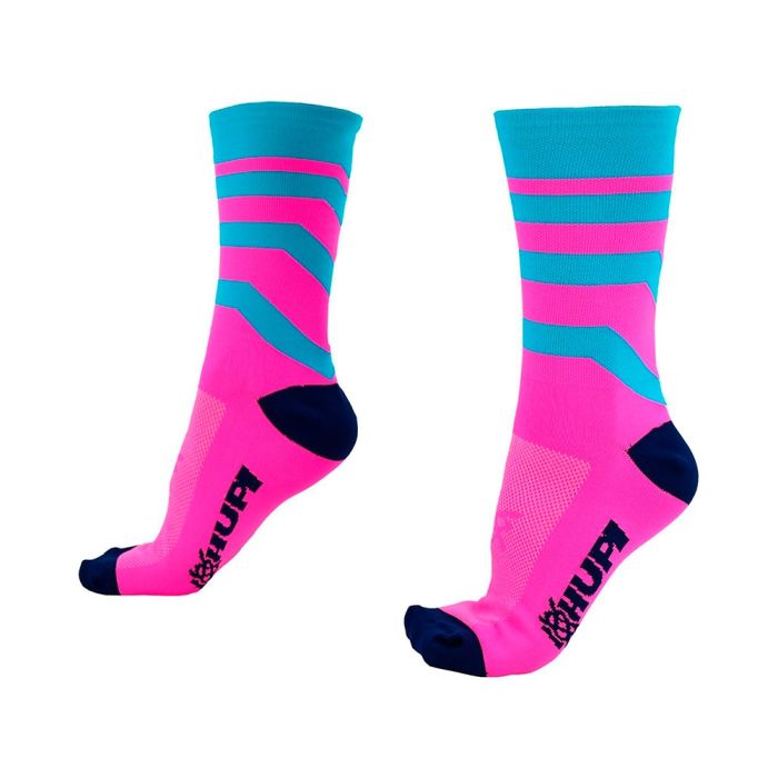 Meia Hupi Raya Azul/Rosa