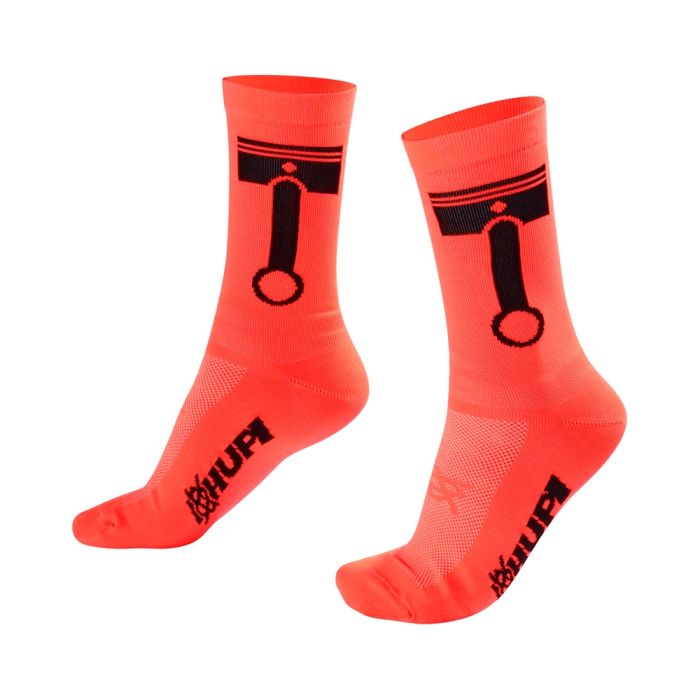 Meia Cano Longo Hupi Pistão Laranja