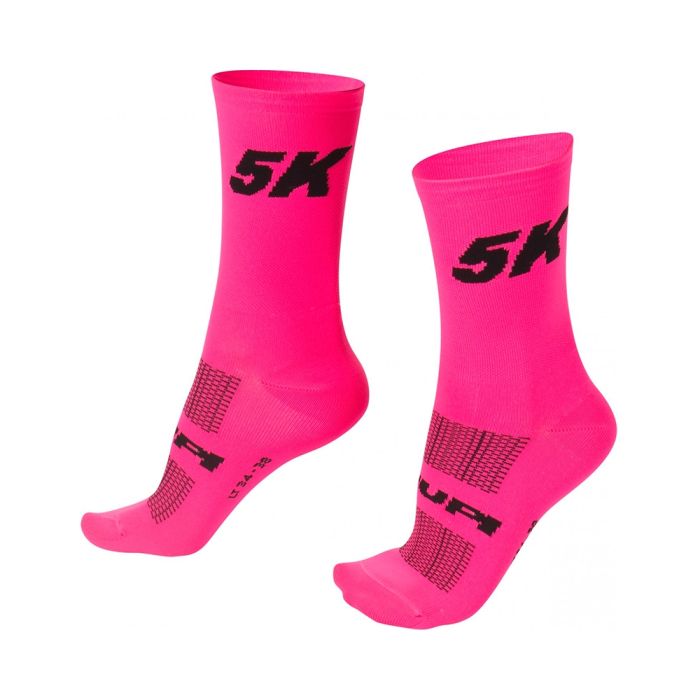 Meia Cano Longo Hupi 5K - Rosa