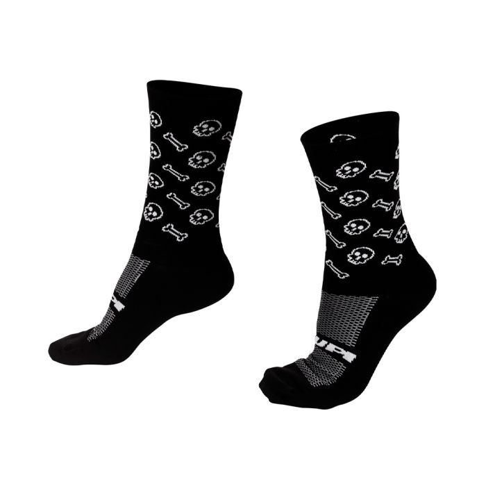 Meia Cano Longo Hupi Bones and Skull 