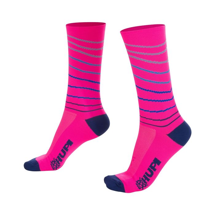 Meia Cano Longo Hupi Rosa Line