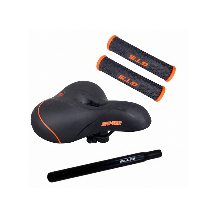 Kit Selim  Manopla e Canote Largo Confort Gts Super Laranja