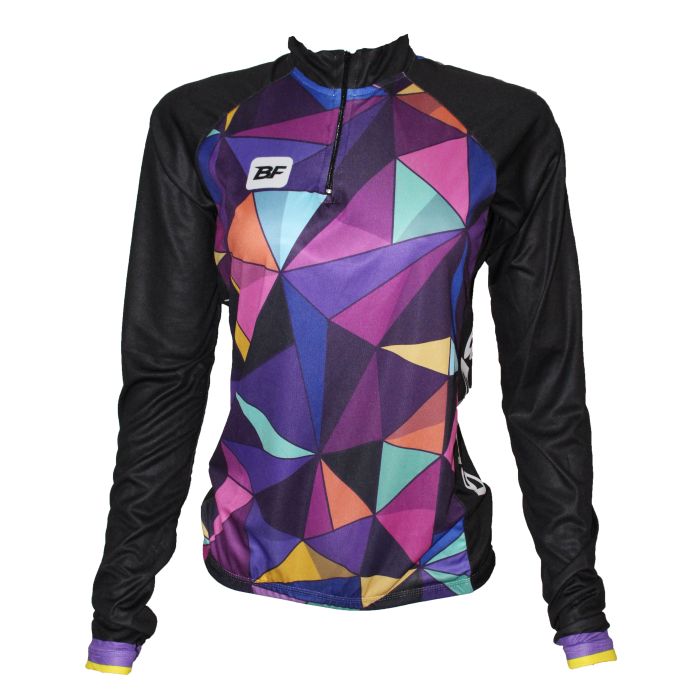 Camisa Feminina Manga Longa BeFast Triangulos