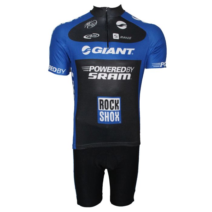 Conjunto Ciclismo Bermuda e Camisa  Giant Azul