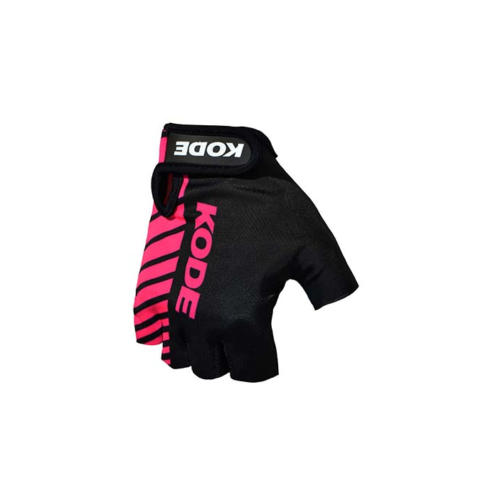 Luva Kode Gel Stripes Preta/Rosa