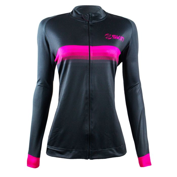 Jaqueta Feminina Skin Supreme Preto e Rosa