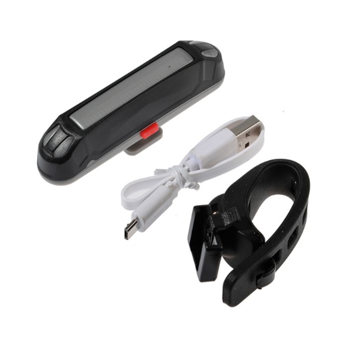 Sinalizador Traseiro LED Bicolor - USB Recarregável 