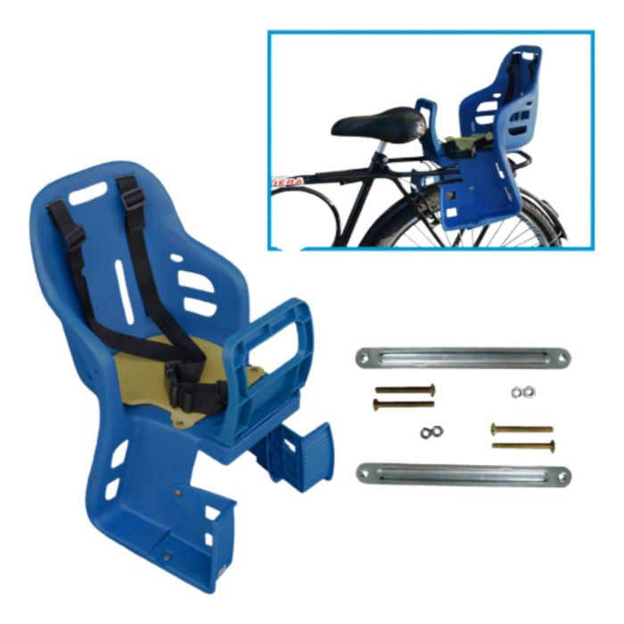 Cadeirinha Traseira p/ Garupa GTS c/ Cinto e Apoio P&eacute;  -Azul