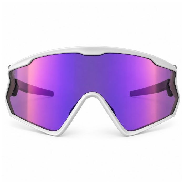 Oculos Ciclismo Vessel Shape Proteção UV400 Branco com Azul