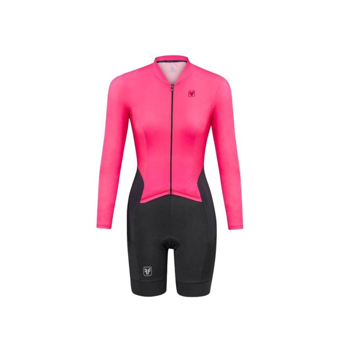 Macaquinho Ciclismo Manga Longa e Top Feminino Free Force