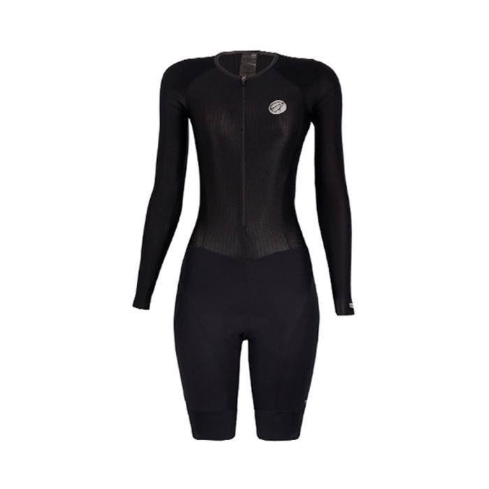 Macaquinho Ciclismo Feminino ML Mauro Ribeiro Fiber Black