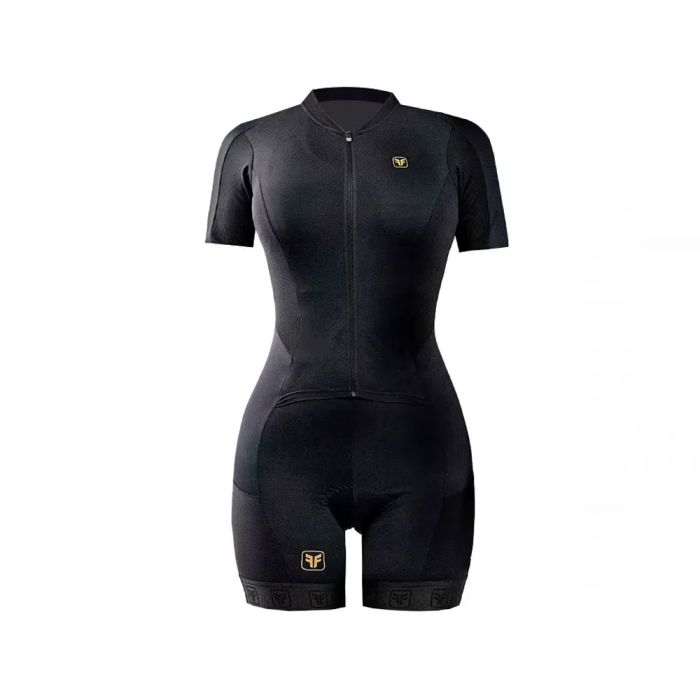 Macaquinho Ciclismo Feminino Free Force Black
