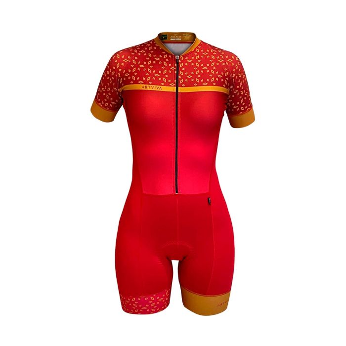 Macaquinho Ciclismo Feminino Artviva Rivestto