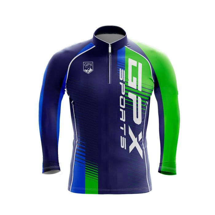Camisa Manga Longa Ciclismo GPX Performance Verde