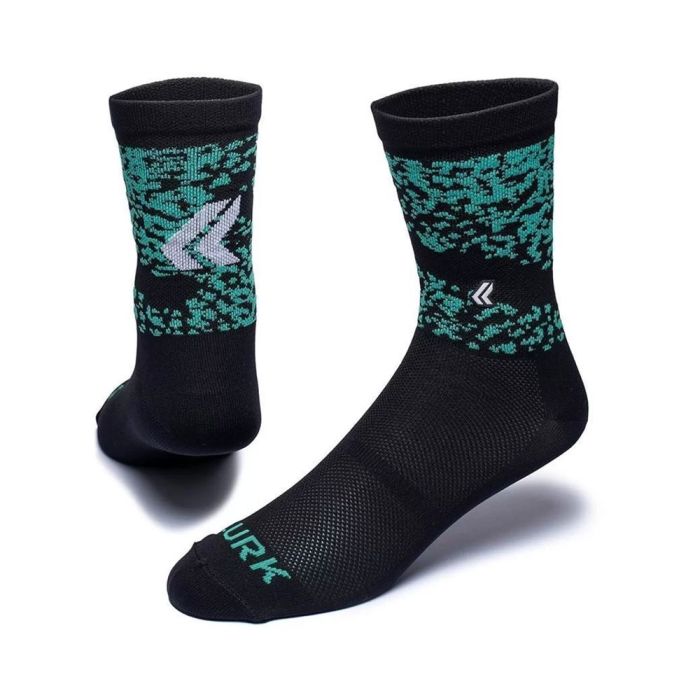 Meia Ciclismo Lurk Splash Preto e Azul