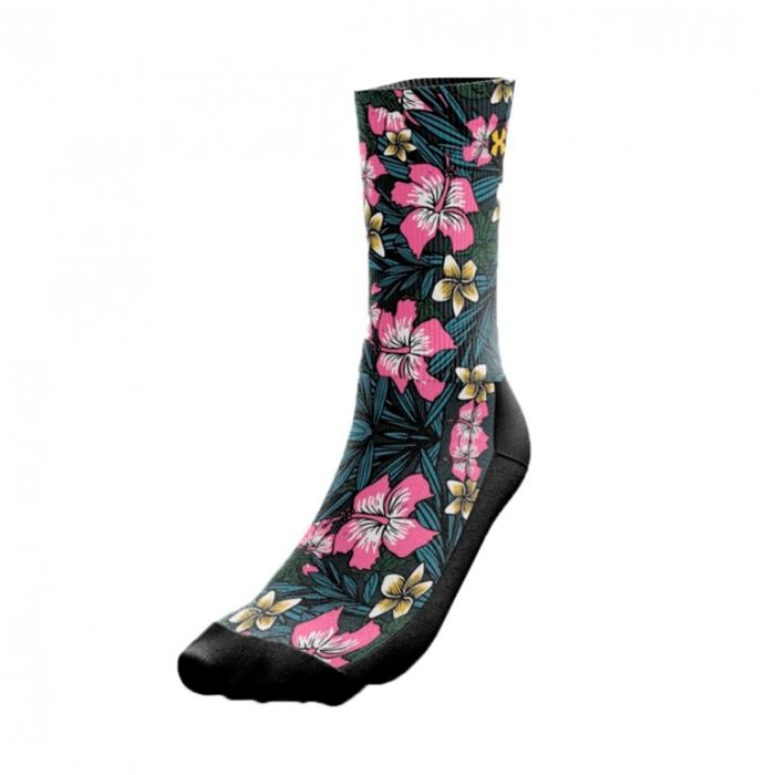 Meia Cano Longo Pop Sox Summer Hibiscus