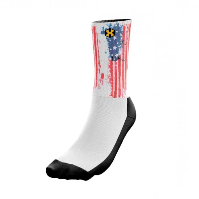 Meia Cano Longo Pop Sox Usa Flag