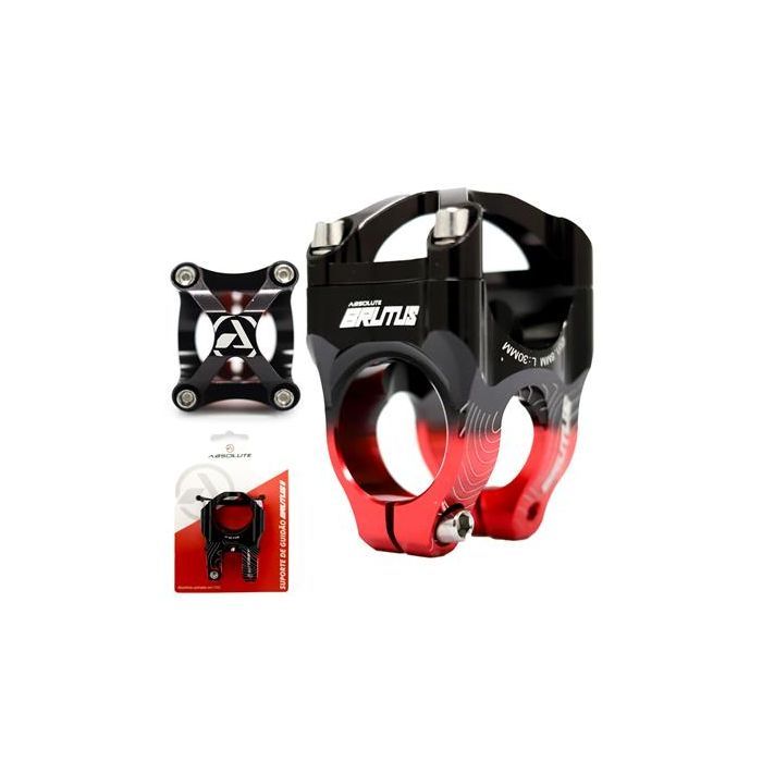 Mesa Suporte de Guidão Absolute Brutus II-Vermelho e Preto