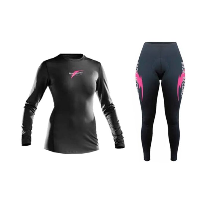 Conjunto Feminino Ciclismo Calça e Camisa Manga Longa Nick-Bestwey