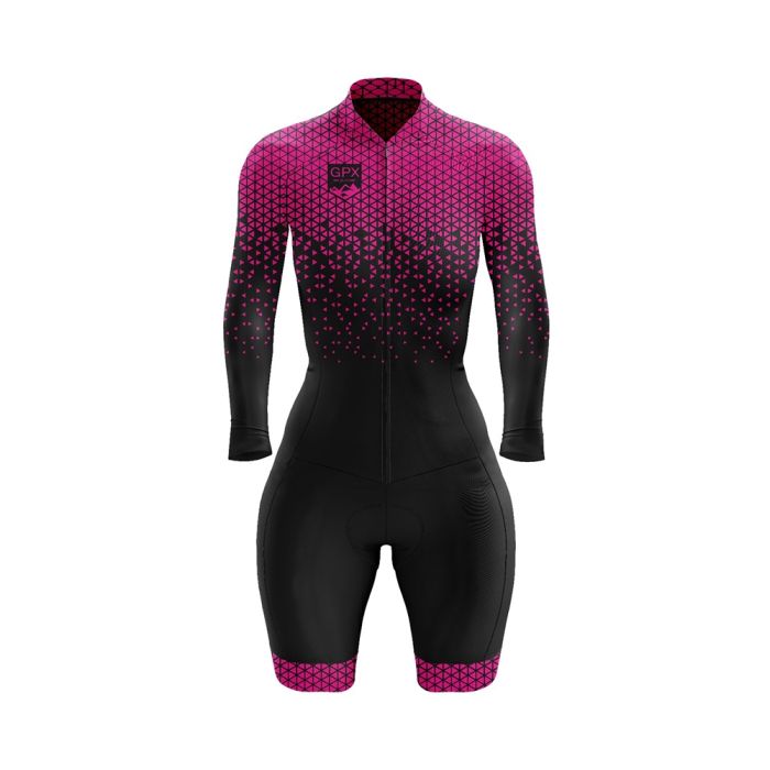 Macaquinho Ciclismo Manga Longa Feminino GPX Start Nightfall