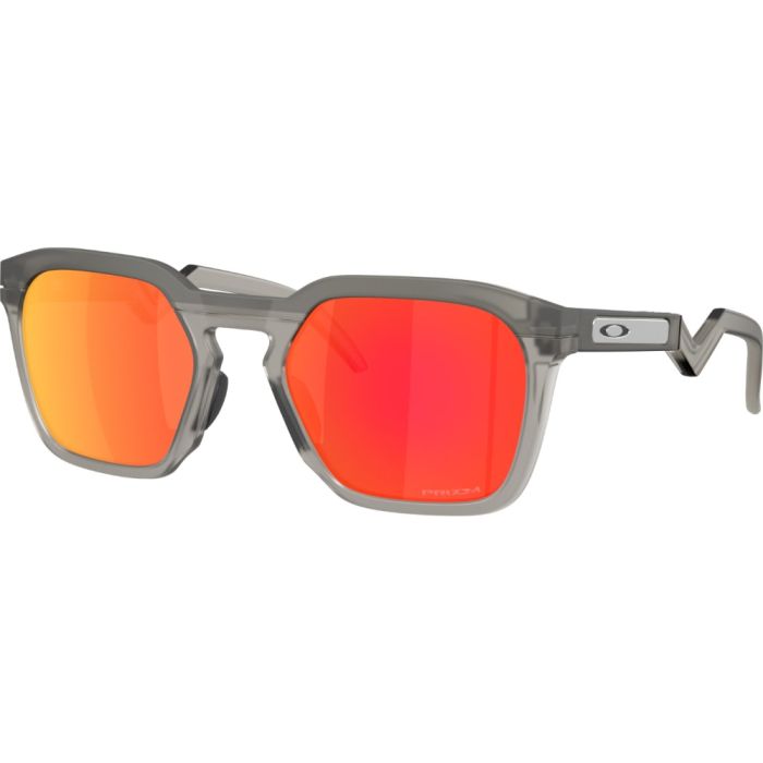 Óculos Oakley HSTN SQ Matte Grey Smoke Prizm Ruby