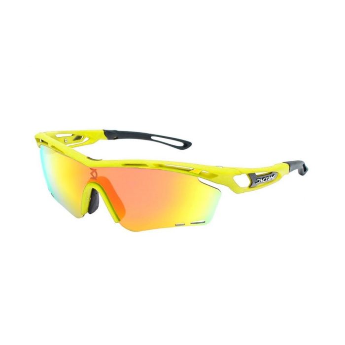 Óculos Ciclismo Dvorak Amarelo Flúor - 3 Lentes