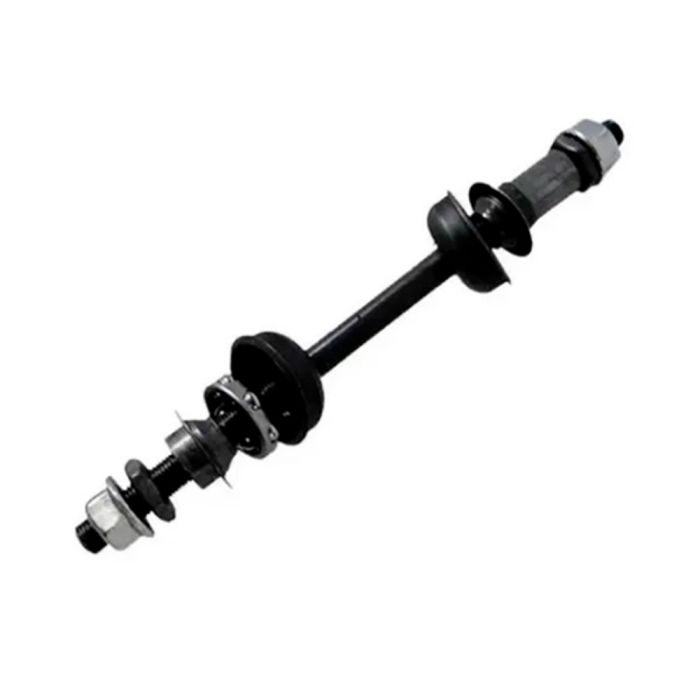 Eixo Traseiro Paco 3/8 x 175 mm Com Caixa Colar Espaçador P/Cubo