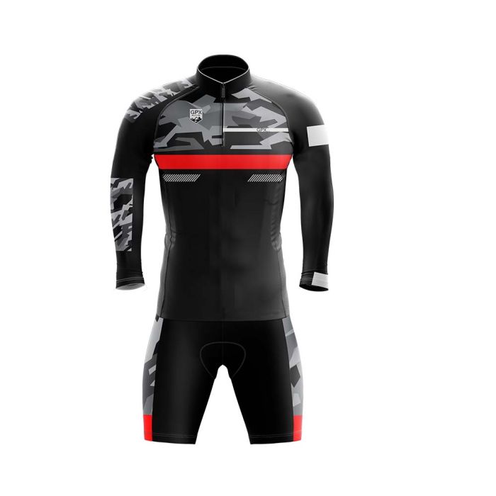 Conjunto Ciclismo Bermuda e Camisa Manga Longa GPX Beat