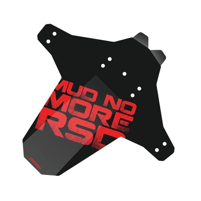 Paralama Dianteiro Bicicleta RSD Mud No More Preto Vermelho