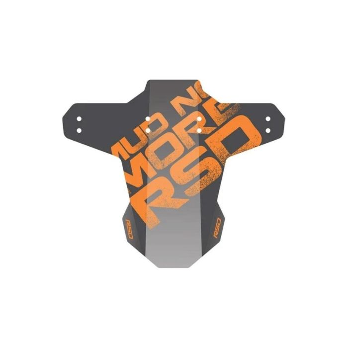 Paralama Traseiro Bicicleta RSD Mud No More Preto Laranja