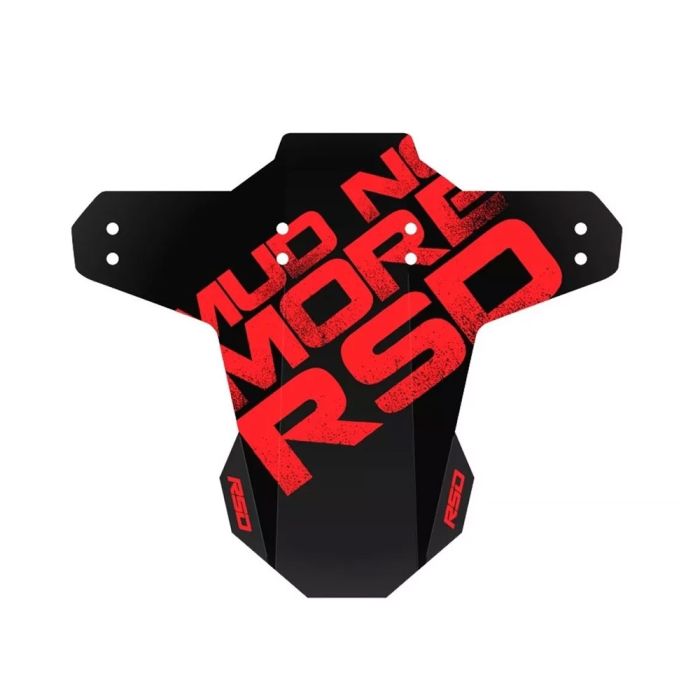 Paralama Traseiro Bicicleta RSD Mud No More Preto Vermelho